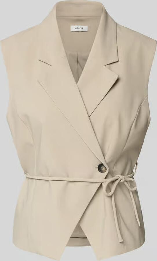 MbyM Bodywarmer met reverskraag en strikceintuur model 'Evelora' - Foto 2