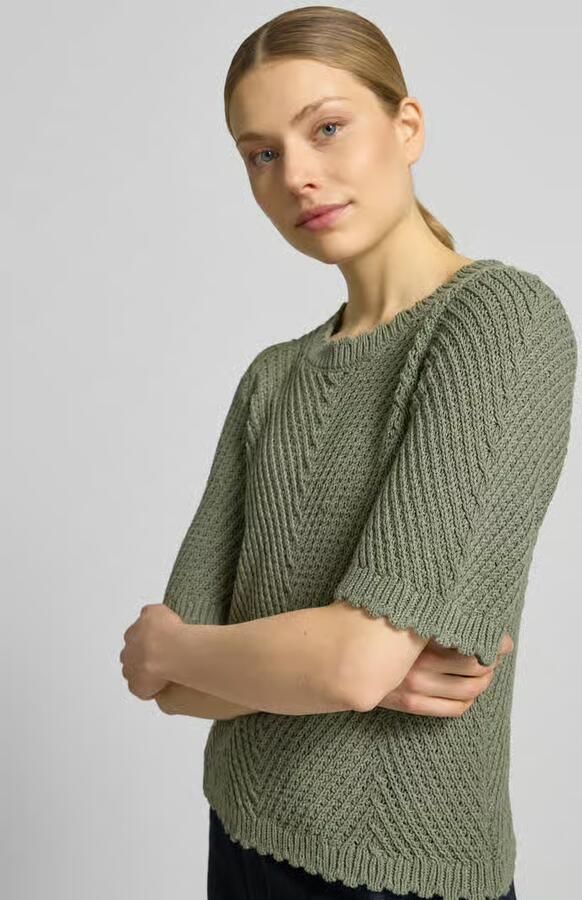 MbyM Gebreid shirt met 1 2-mouwen model 'Carla'