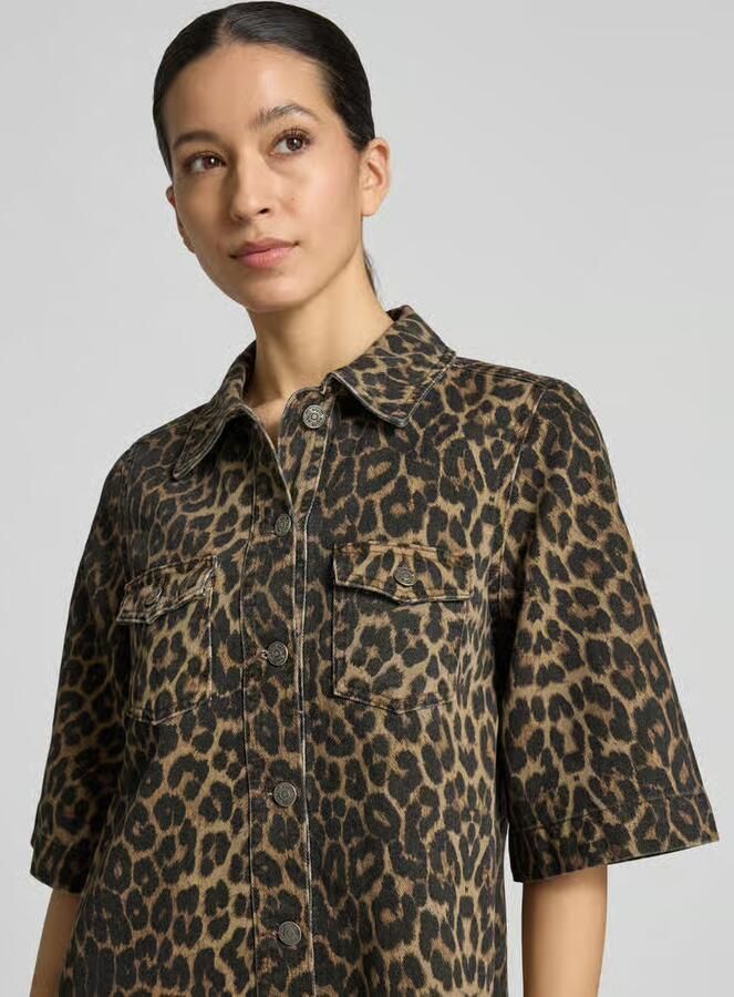 MbyM Jeansjurk in allover-look model 'Mira'