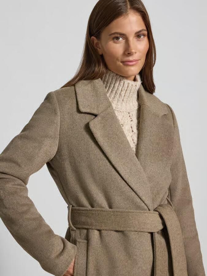 MbyM Lange wollen jas met steekzakken model 'Tanni' - Foto 2