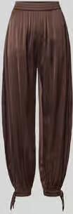 MbyM Loose fit stoffen broek van satijn met viscose