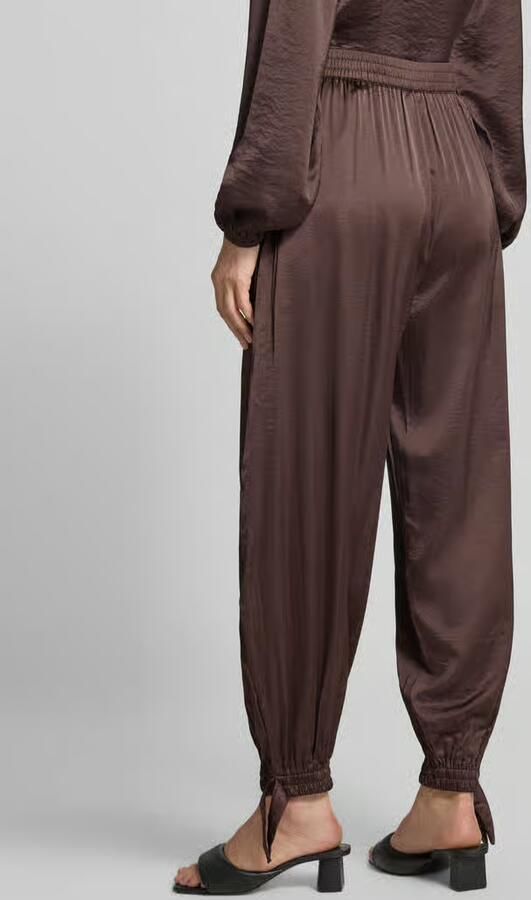 MbyM Loose fit stoffen broek van satijn met viscose - Foto 3