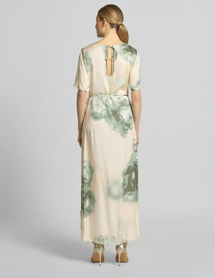 MbyM Maxi-jurk in wikkellook met vetersluiting model 'Kylar' - Foto 3