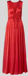 MbyM maxi-jurk met diepe V-hals model 'Marja'