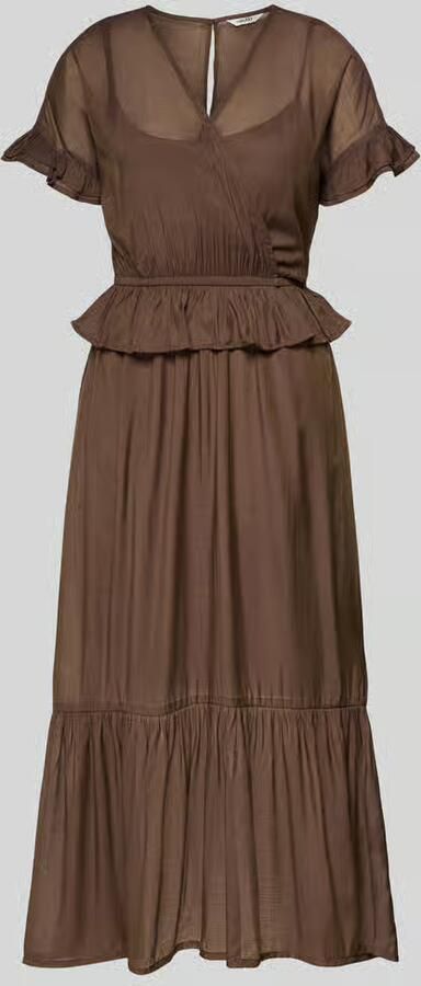 MbyM Maxi-jurk van viscosemix in laagjeslook model 'Gunnvor' - Foto 2