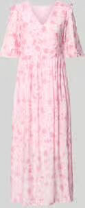 MbyM Maxi-jurk van viscosemix met model 'Melie'