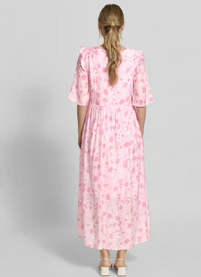 MbyM Maxi-jurk van viscosemix met model 'Melie' - Foto 3