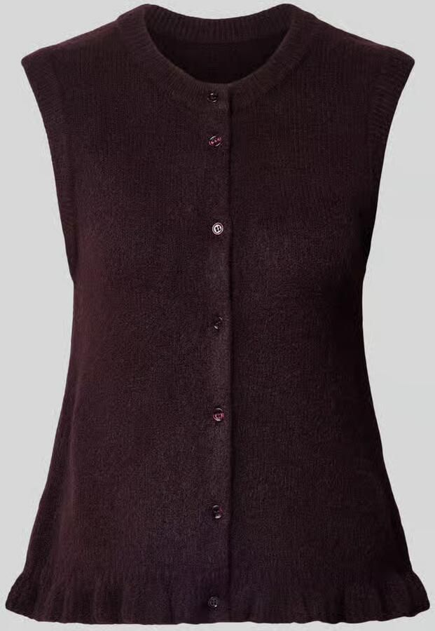 MbyM Mouwloos vest met ronde hals model 'Frilana'
