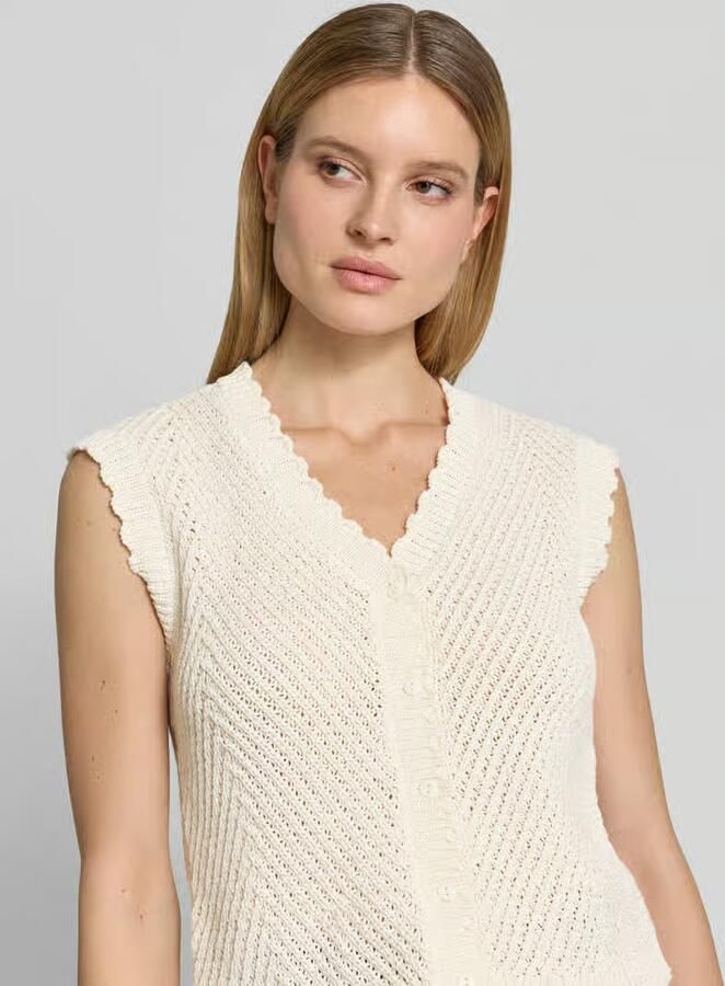 MbyM Mouwloos vest met V-hals model 'Maisa'