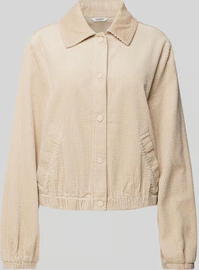 MbyM Beige Corduroy Kort Jack met Knoopsluiting Beige Dames - Foto 2
