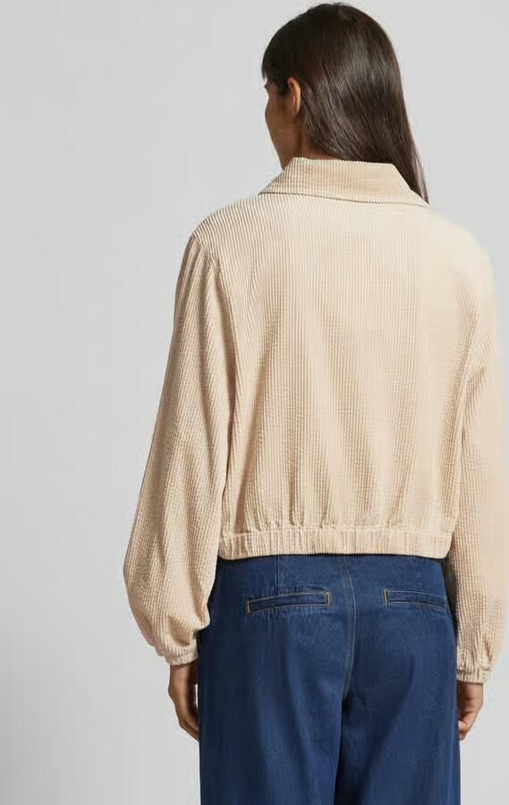 MbyM Beige Corduroy Kort Jack met Knoopsluiting Beige Dames - Foto 7