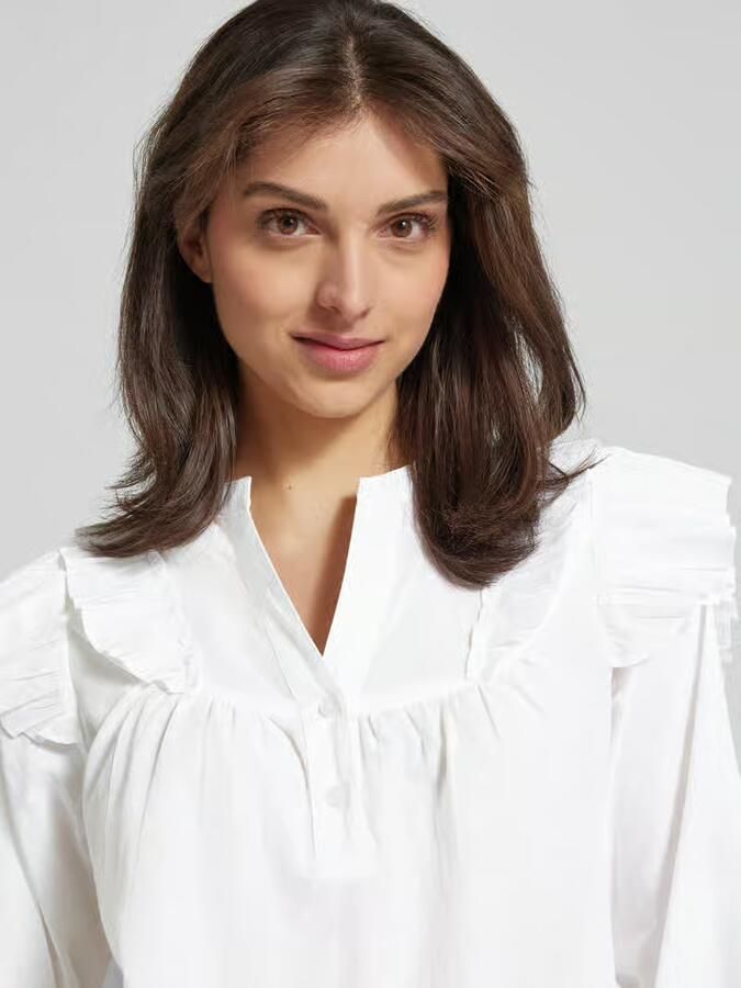 MbyM Regular fit blouse met broderie anglaise model 'Natia'