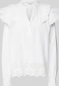 MbyM Regular fit blouse met broderie anglaise model 'Natia'