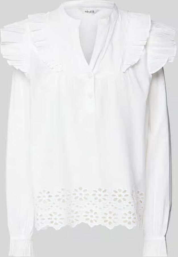 MbyM Regular fit blouse met broderie anglaise model 'Natia' - Foto 2