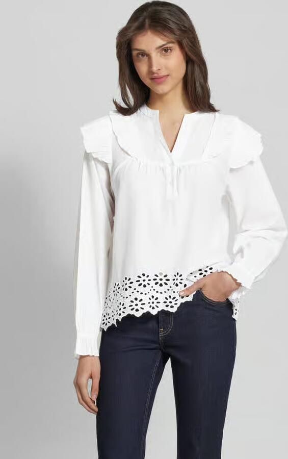 MbyM Regular fit blouse met broderie anglaise model 'Natia' - Foto 3