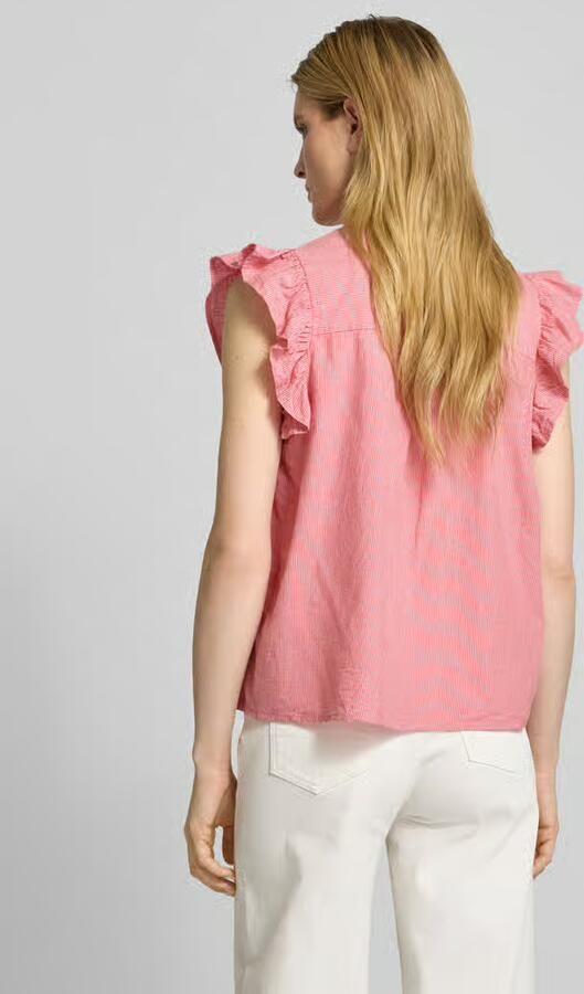 MbyM Regular fit blousetop met plooien model 'Gemala' - Foto 3