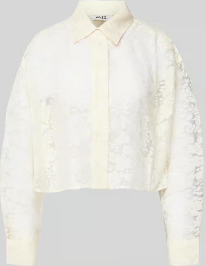 MbyM Regular fit overhemdblouse in semi-transparant design model 'Emele' - Foto 2