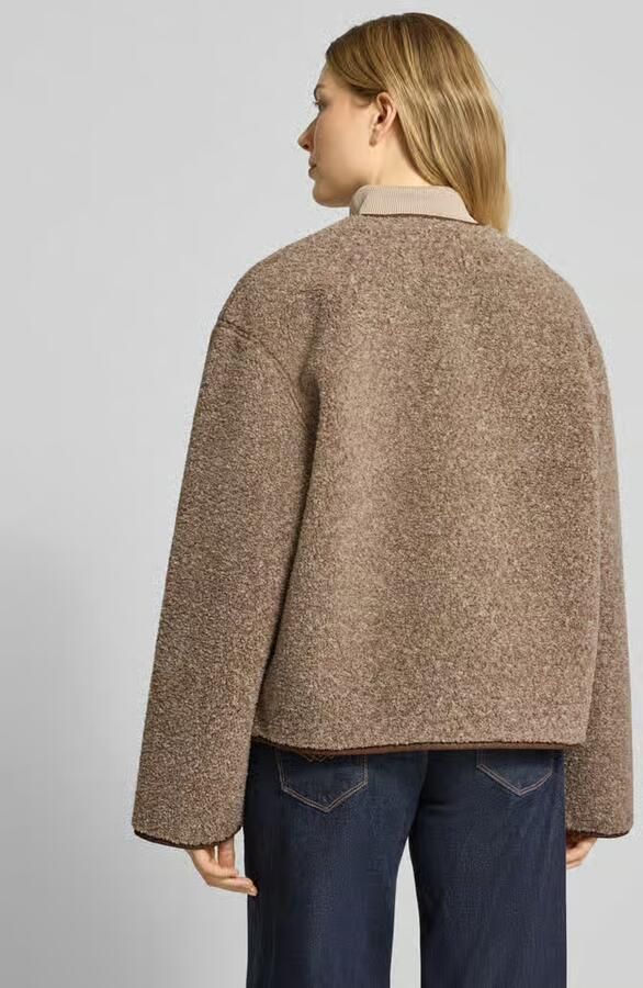 MbyM Relaxed fit teddyjack met klepzakken model 'Keisa'