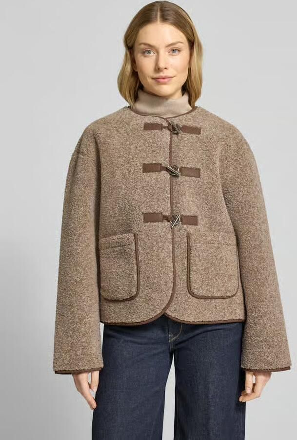 MbyM Relaxed fit teddyjack met klepzakken model 'Keisa' - Foto 2