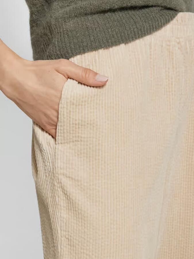 MbyM Straight leg stoffen broek met structuurmotief model 'Berinna' - Foto 1