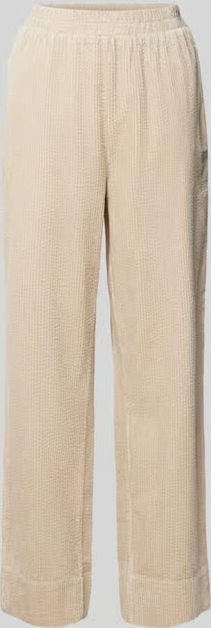 MbyM Straight leg stoffen broek met structuurmotief model 'Berinna' - Foto 8