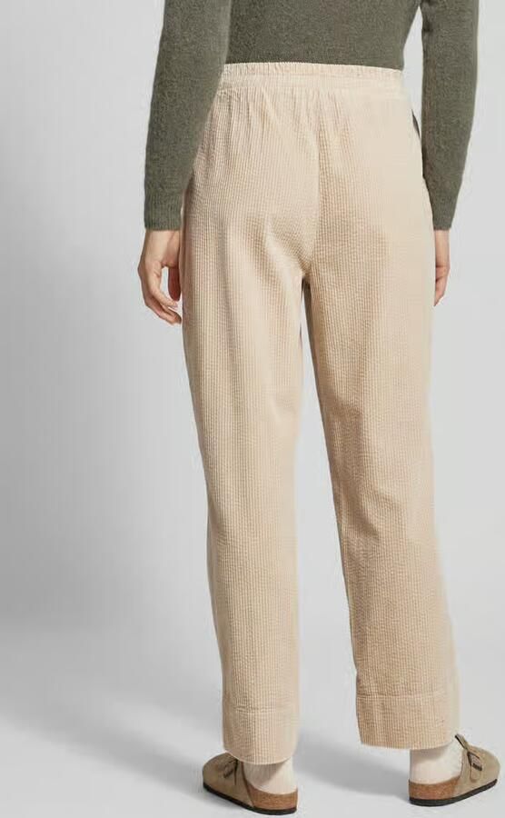 MbyM Straight leg stoffen broek met structuurmotief model 'Berinna' - Foto 7