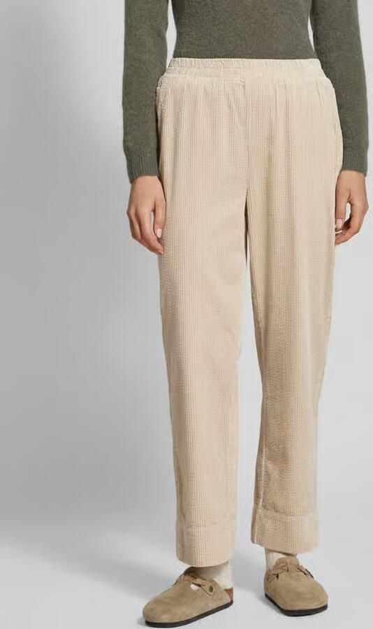 MbyM Straight leg stoffen broek met structuurmotief model 'Berinna' - Foto 8