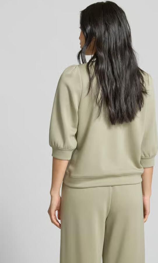 MbyM Sweatshirt van viscosemix met 3 4 mouwen model 'Kadi'