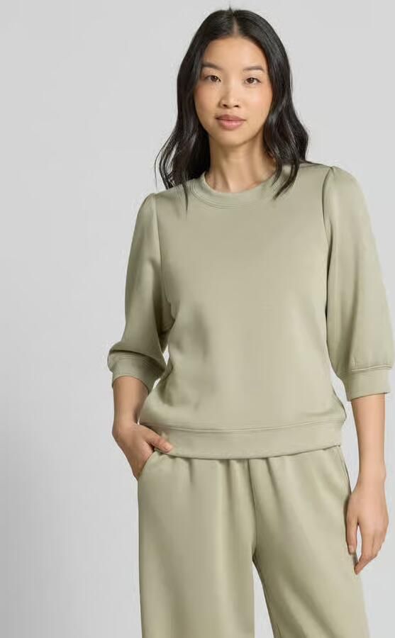 MbyM Sweatshirt van viscosemix met 3 4 mouwen model 'Kadi' - Foto 2