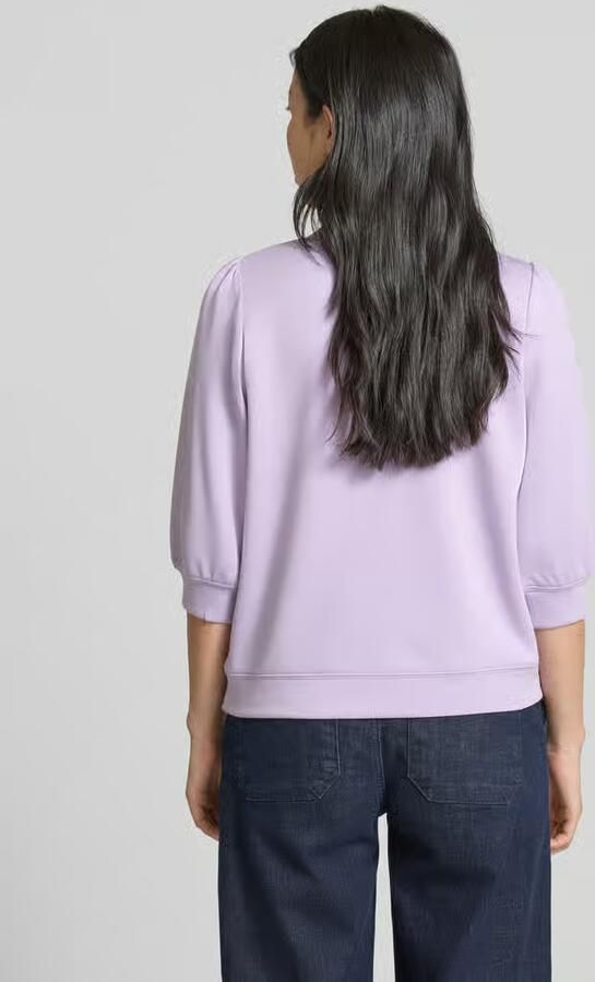 MbyM Sweatshirt van viscosemix met 3 4 mouwen model 'Kadi'