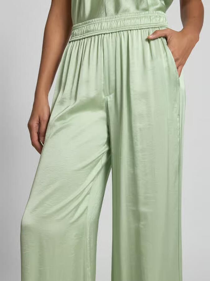 MbyM Wide leg stoffen broek met elastische band model 'Asaka'