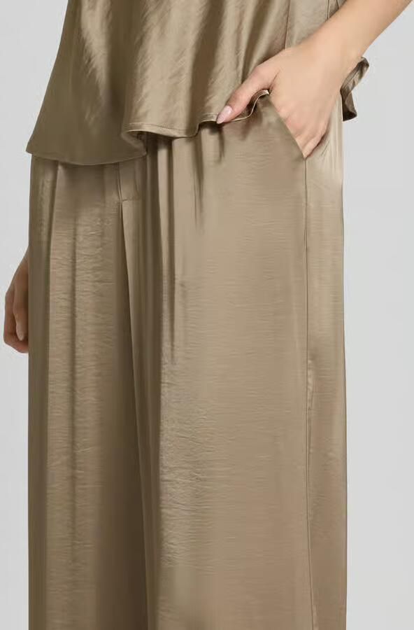 MbyM Wide leg stoffen broek met elastische band model 'Asaka'
