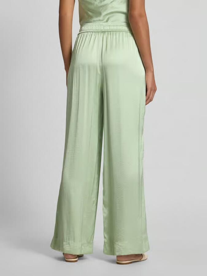 MbyM Wide leg stoffen broek met elastische band model 'Asaka'