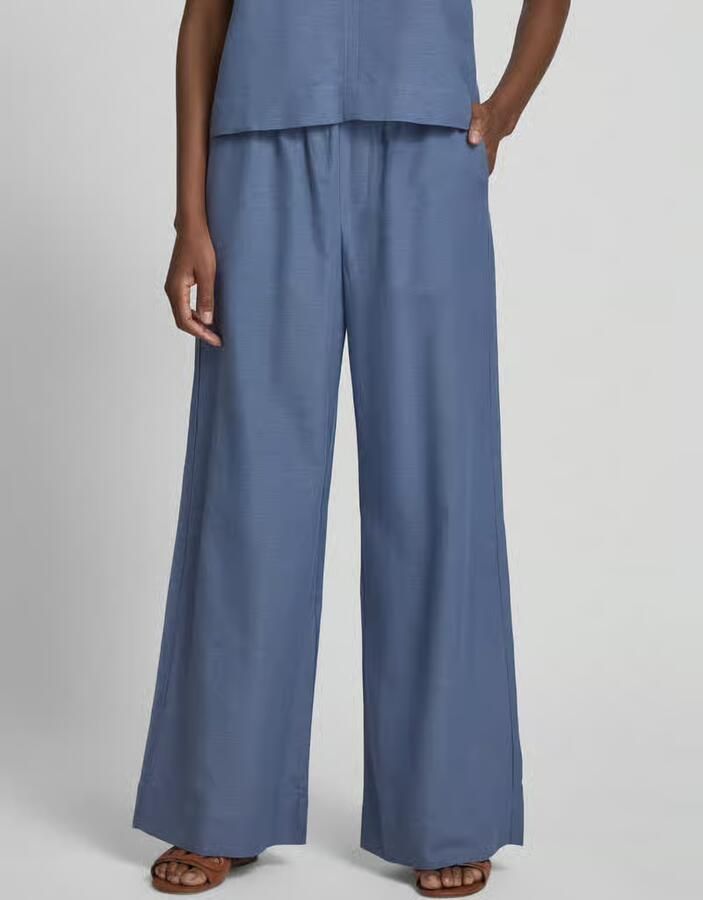 MbyM Wide leg stoffen broek met elastische band model 'Asaka' - Foto 2