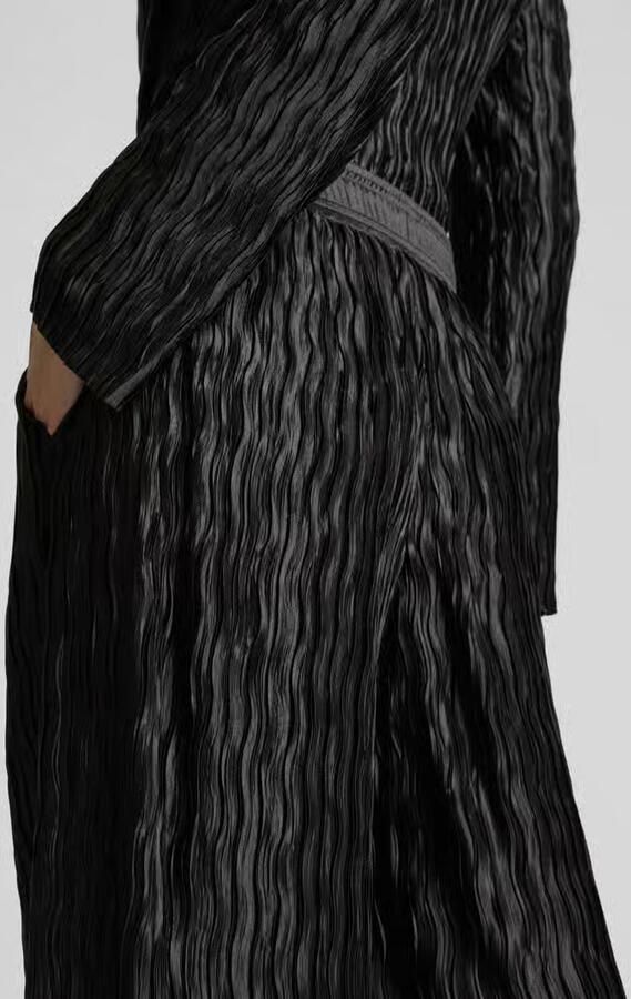 MbyM Wide leg stoffen broek met structuurmotief model 'Asaka'