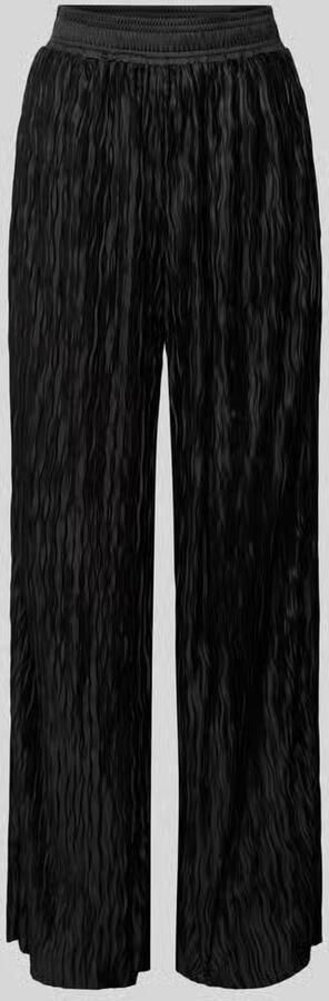 MbyM Wide leg stoffen broek met structuurmotief model 'Asaka' - Foto 2