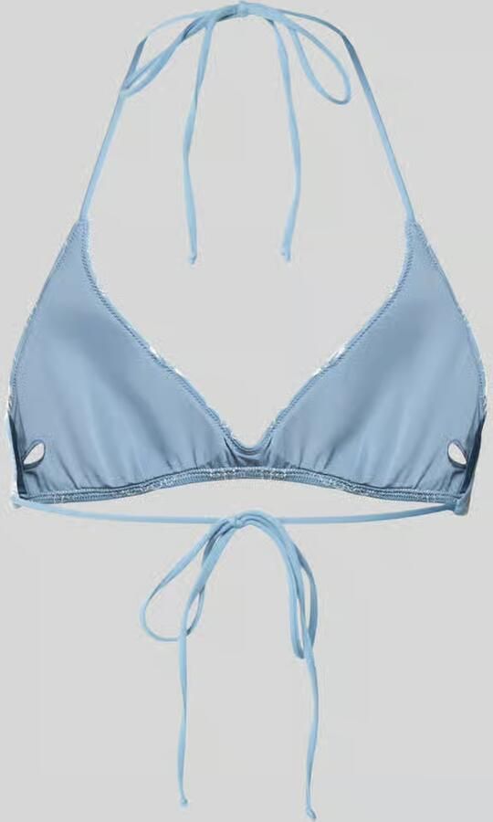 MC2 Saint Barth Bikinitop met stitchings en vetersluiting model 'HESPERA'