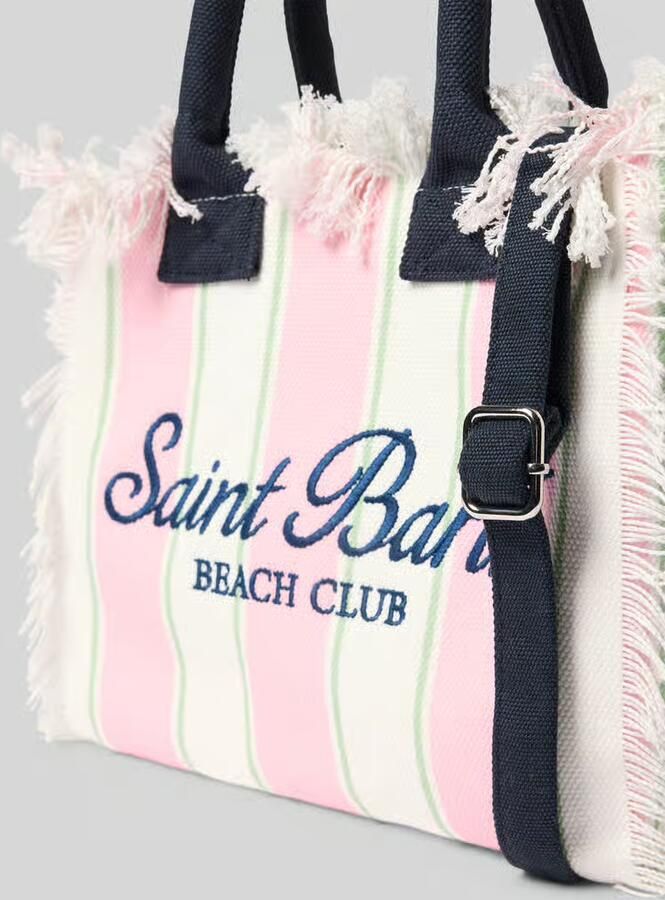 MC2 Saint Barth Handtas met labelprint en franjes model 'COLETTE' - Foto 2