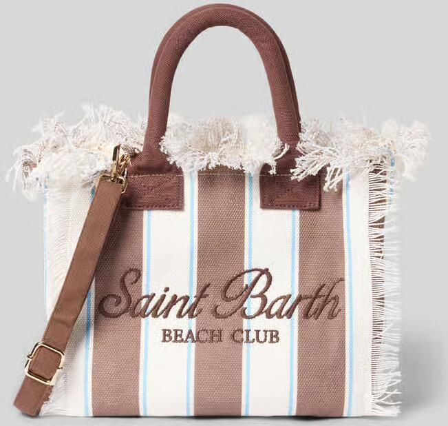 MC2 Saint Barth Handtas met labelprint en franjes model 'COLETTE' - Foto 2