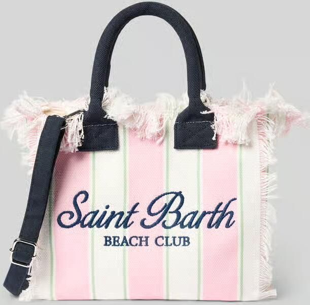 MC2 Saint Barth Handtas met labelprint en franjes model 'COLETTE' - Foto 3