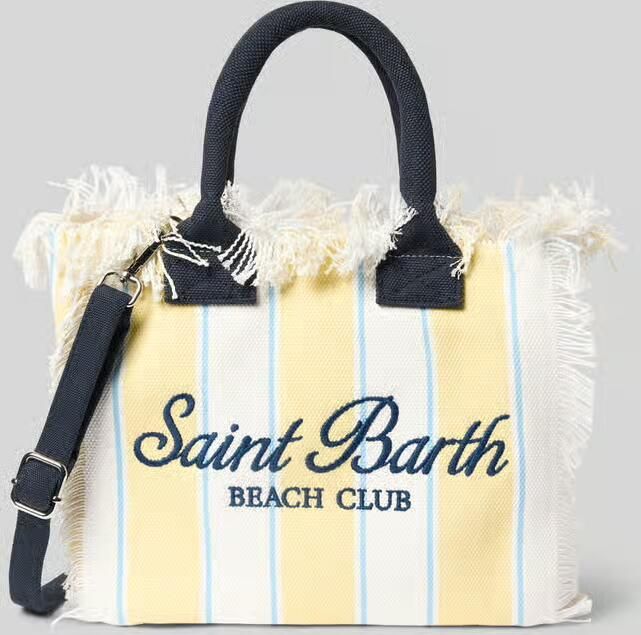 MC2 Saint Barth Handtas met labelprint en franjes model 'COLETTE' - Foto 2
