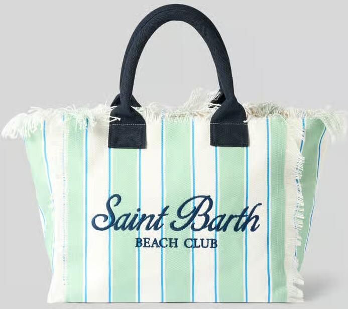 MC2 Saint Barth shopper met labelprint en franjes model 'VANITY' - Foto 2