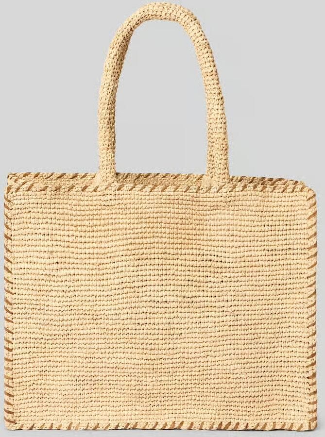 MC2 Saint Barth Shopper met labelstitching model 'VANITY RAFFIA' - Foto 3