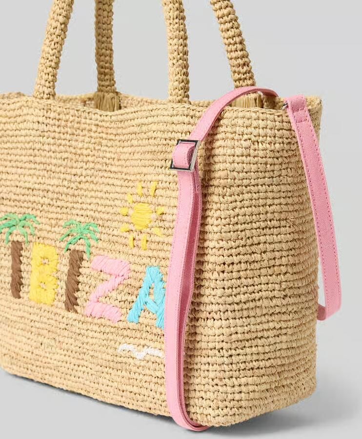 MC2 Saint Barth Shopper van puur katoen model 'RAFFIA'