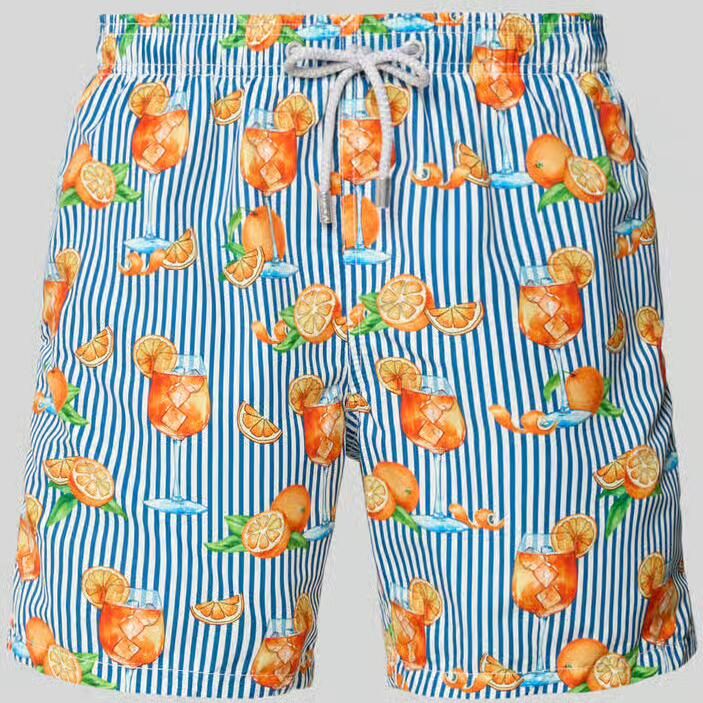 MC2 Saint Barth straight fit zwembroek met logopatch model 'Gustavia' - Foto 2