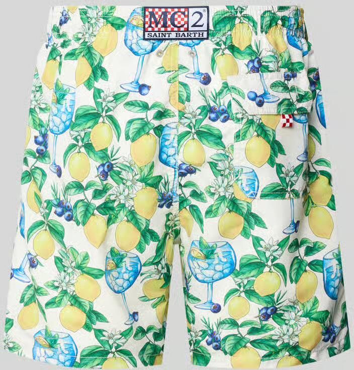 MC2 Saint Barth straight fit zwembroek met logopatch model 'Gustavia'