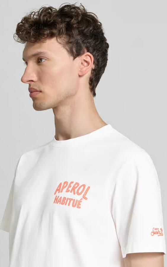 MC2 Saint Barth T-shirt met labelprints model 'PORTLAND'