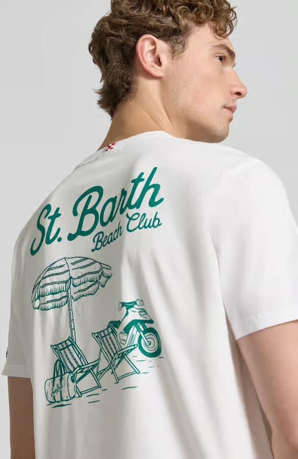 MC2 Saint Barth T-shirt met labelprints model 'PORTLAND'