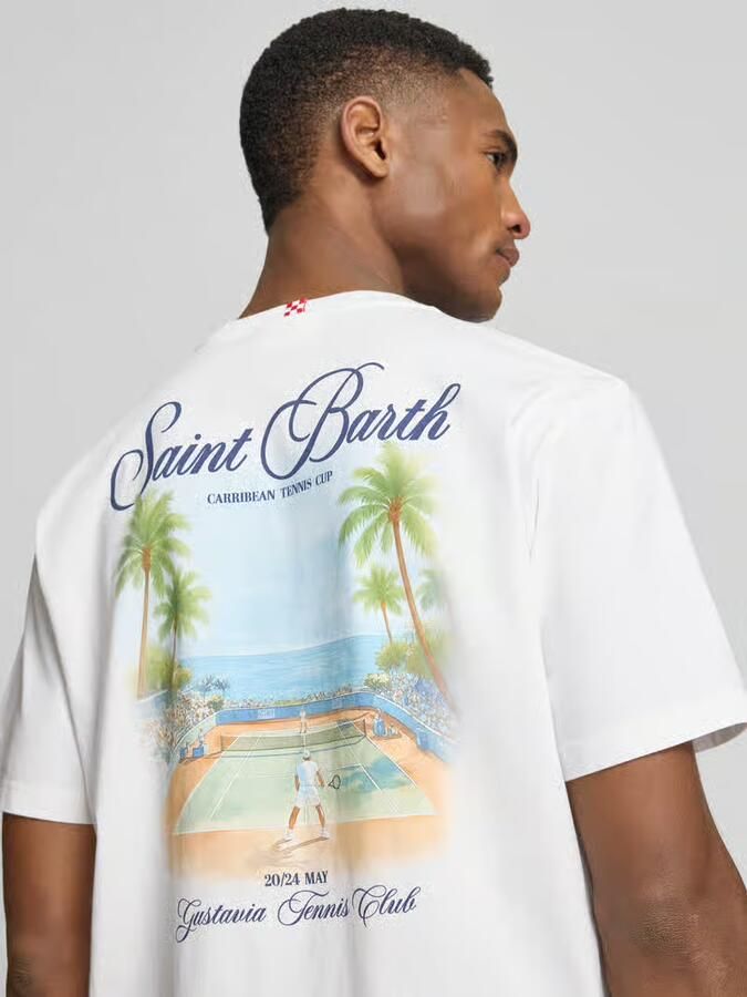 MC2 Saint Barth T-shirt met labelprints model 'PORTLAND'