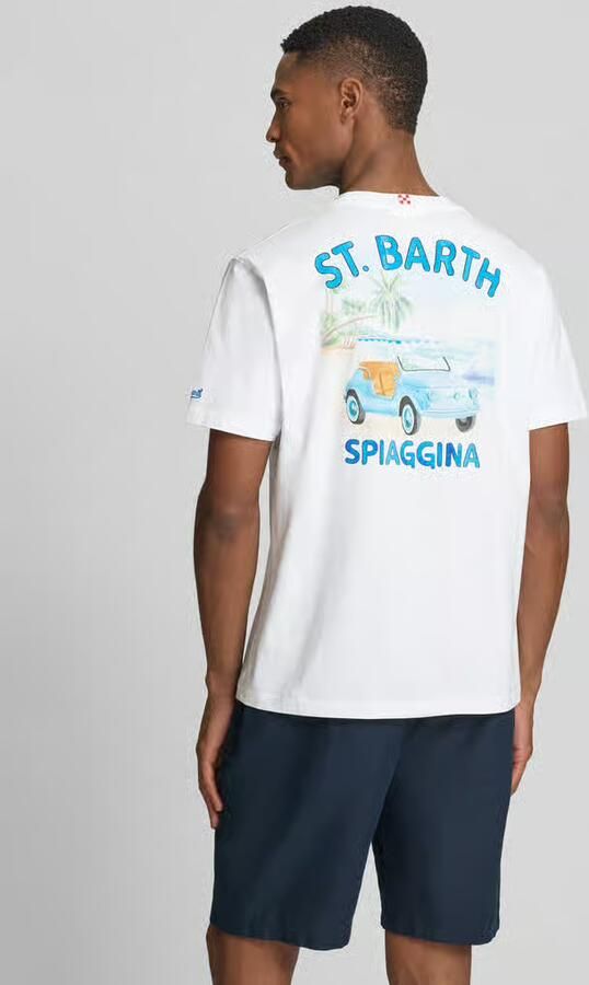 MC2 Saint Barth T-shirt met labelprints model 'PORTLAND' - Foto 3